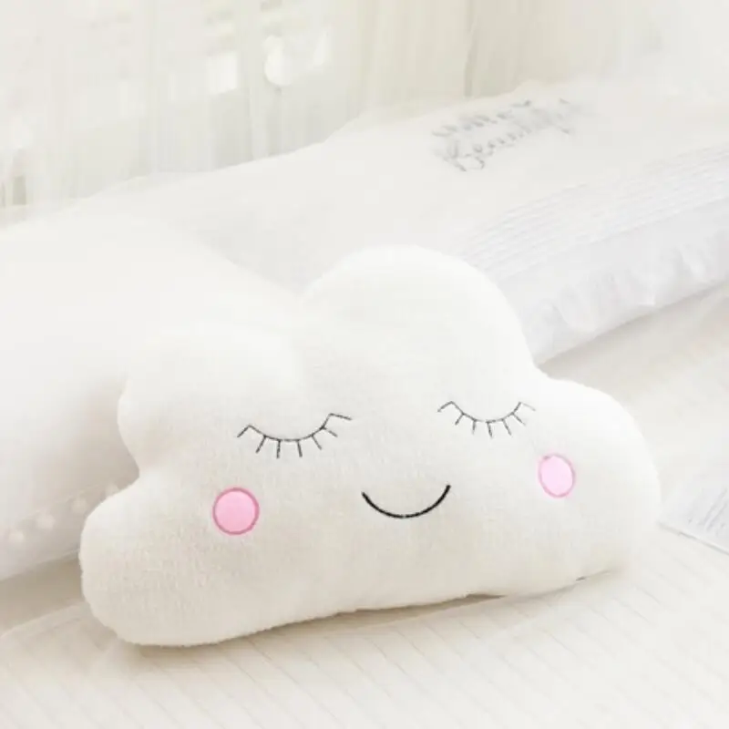 Horúce plnené oblaky Moon Star Raindrop Plush vankúš mäkký vankúš Cloud plnené plyšové hračky pre deti detské deti vankúš Darček darček