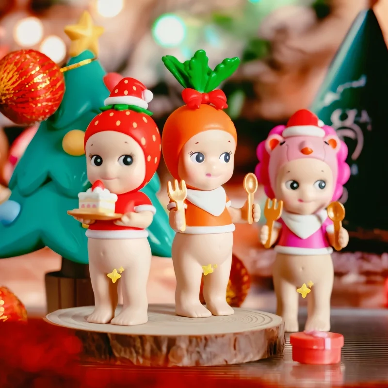 Horúce predajné miesto Sonny Angel 2024 vianočné série slepé boxy Dolls Limited edícia vysokokvalitné hračky Ozdoby vianočné darčeky