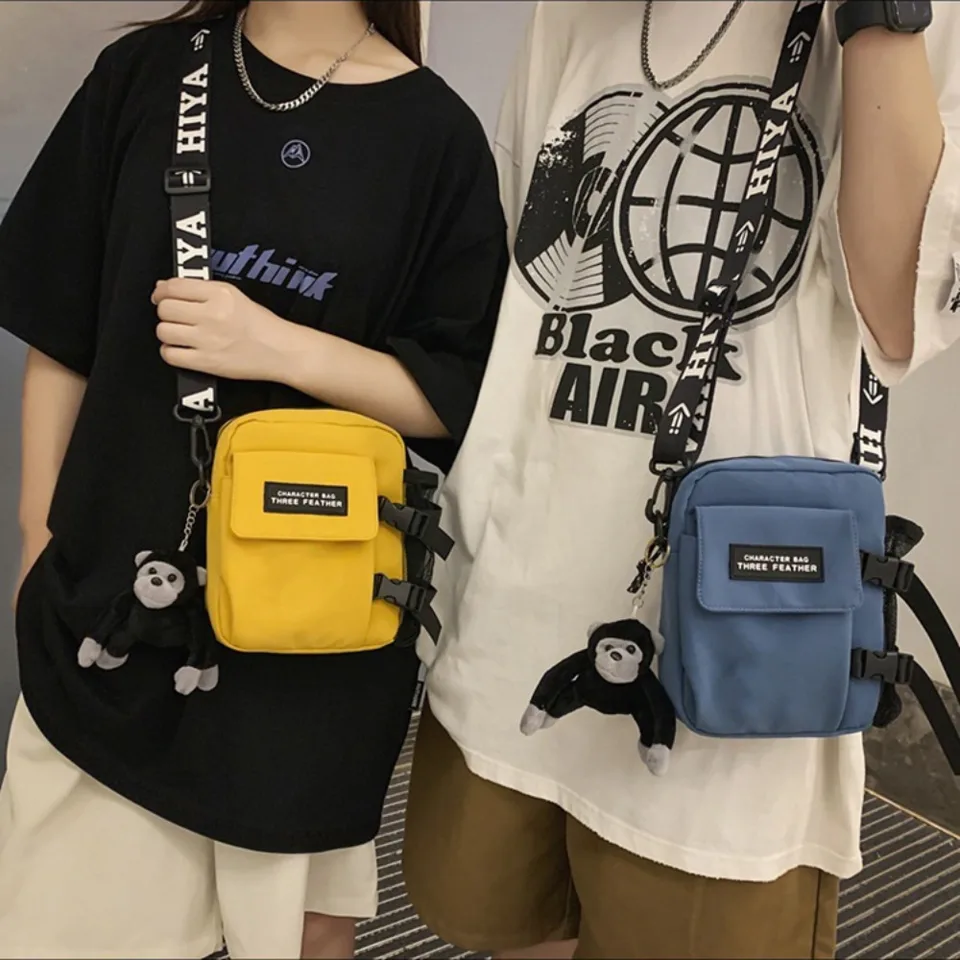 Horúce predajné plátno tašku na rameno Trendy pár Messenger Bag Cascur Muž Denná dochádzanie vrecko na veľkú kapacitu vonkajšia cestovná plážová taška