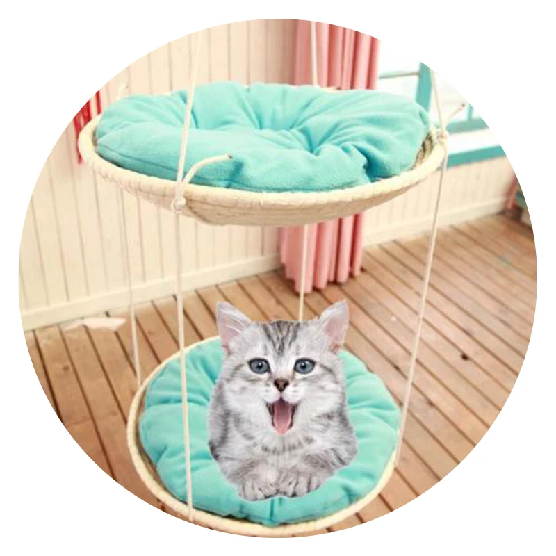Horúce predajné výrobky vysoký pokryvok s klietkou kvapky kvapky Cat Cat Cat Hammock Macrame
