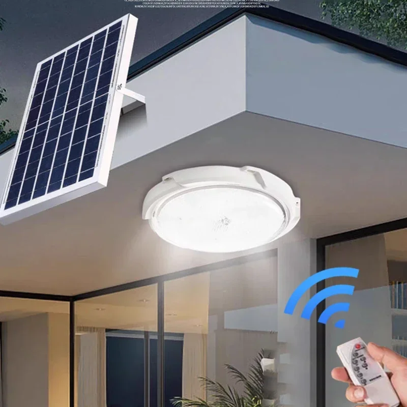 Horúce predávané LED solárne svetlo stropný dom Indoor Svetlá nástenná lampa balkón Spálňa vidiecky dvor brána vonkajšia nepremokavá záhradná lampa