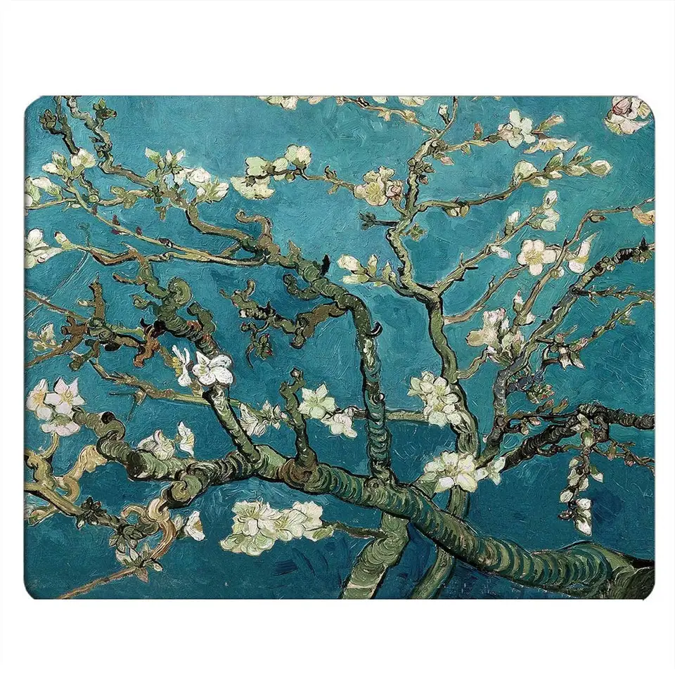 Horúce predávané retro krásne kvety tlač Tlač myši myši Pohodlné herné herné podložky myši myš na myši mata kľúča Klávesnica Matky Desk Desk Pad 22x18cm
