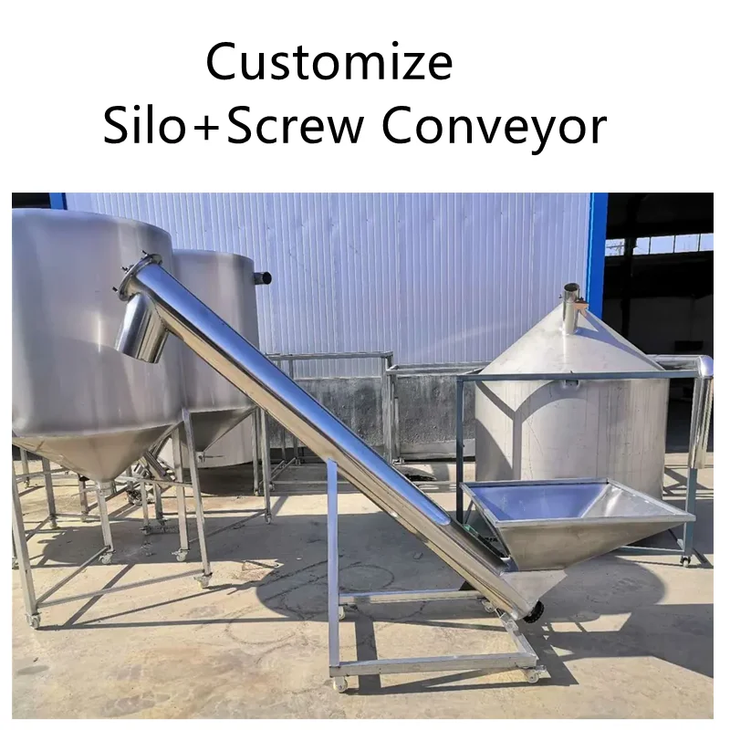 Horúce predávané skrutkové podávače prášok Flexibilné prispôsobenie Auger Press Dewater Feed Scilt Factory Cena SS316 Zváranie