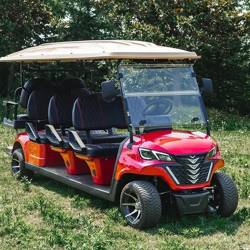 Horúce predávané solárne panely Turistická pláž Buggy 48V Club Car Elektrický golfový automobil 5000W lítium batérie 4 sedadla Golfový vozík