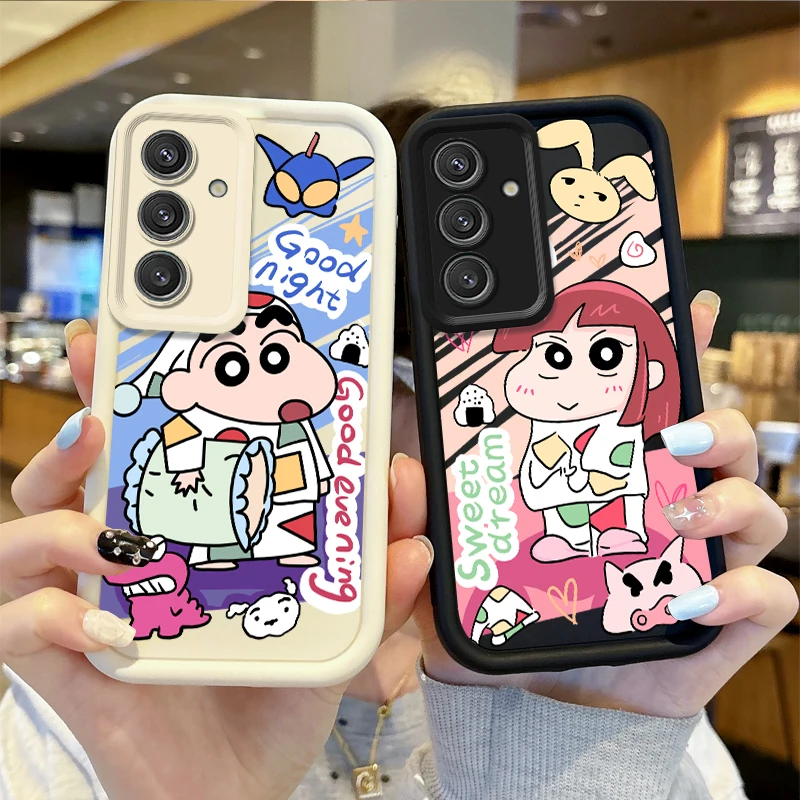 Horúce puzdro na telefón C-Crayon Shin-Chans pre Samsung Galaxy A36 A35 A34 A33 A32 5G A31 A30 A3 A24 A23 A22 A16 A12 A50S M55 Silikónový kryt
