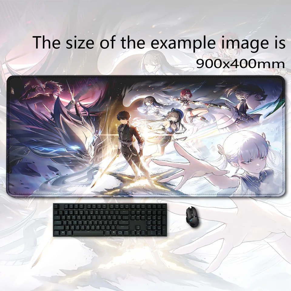 Horúce Wuthering Waves PC Gamer Mouse Pad Príslušenstvo XXL Kawaii Changli Large Pad Desk Protector Protector MousePad Klávesnica herná rohož