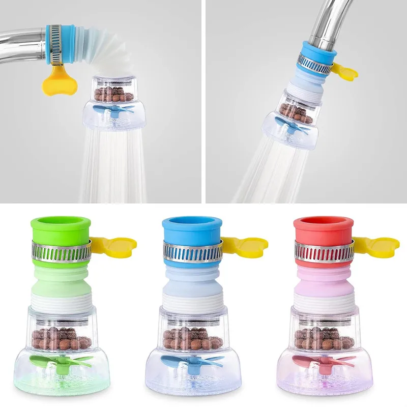 Horúce zasunuteľné kohútik predlžovacieho filtra Adaptér anti-splash Filter Transparentné faucet filtračné dýza s čistením vody nové nové