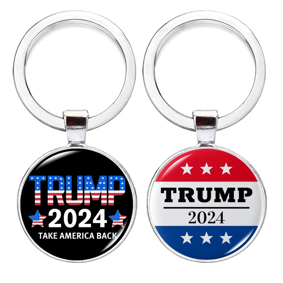 Horúci predaj 2024 Keychain Nikdy neprestaň bojovať so skleneným skleneným príveskom Cabochon Keep