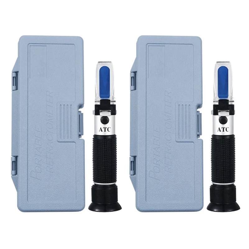 Horúci predaj 2x refraktometra Brix s dvojitou mierkou ATC - Hydrometer Special Gravity & Brix pri výrobe vína