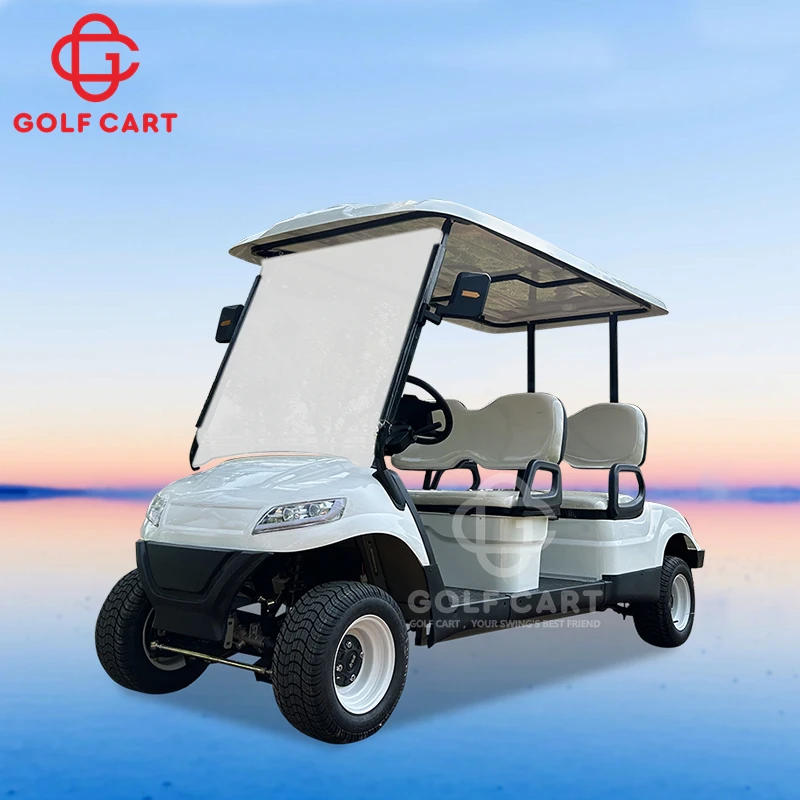 Horúci predaj 4 sedadlá golfový vozík zaťaženie kapacity kočík Vlastný elektrický vozík na predaj