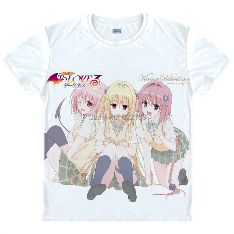 Horúci predaj do Love-rua Golden Darkness Momo Nana Anime Tepera Prevody natrvalo prenášané na tričká Cosplay Vianoce Vianoce
