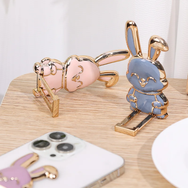 Horúci predaj mobilného telefónu Pull Rod Rabbit Phone Desktop Bracket pre iPhone 16 Samsung Xiaomi Skladacie telefónne príslušenstvo