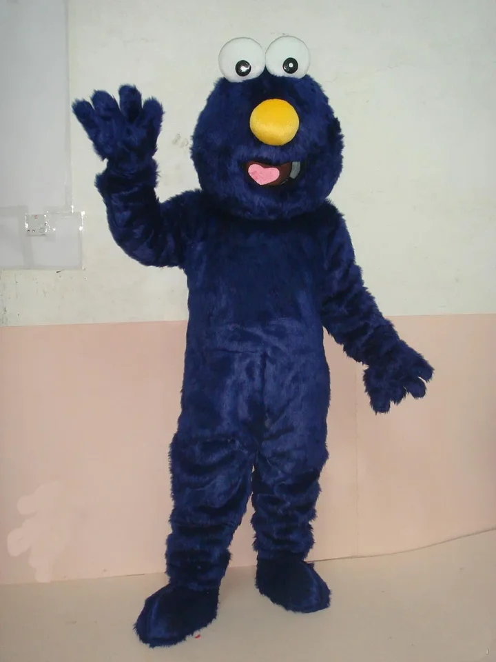 Horúci predaj modrý Elmo maskot kostým kostým zajačik sezame