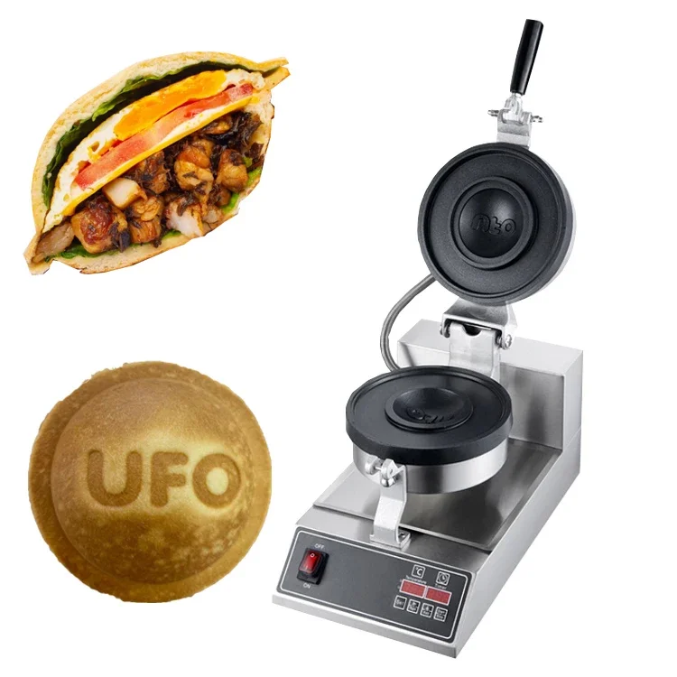 Horúci predaj UFO Burger Maker D 120 mm digitálny panel komerčný stroj