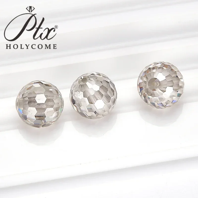 Horúci predaj voľný Moissanit Stones D White VVS1 GRA certifikované laboratórium pestované diamantové guľôčky DIY šperky výroby prsteňov a hodiniek