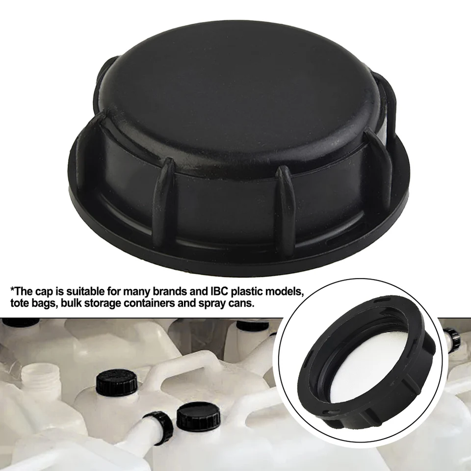 Horúci predaj vysoko kvalitné veko IBC Tank pre 1 000 l IBC Tote Lid Praktical Top 1 kus čiernej vynikajúcej vynikajúcej polypropylén