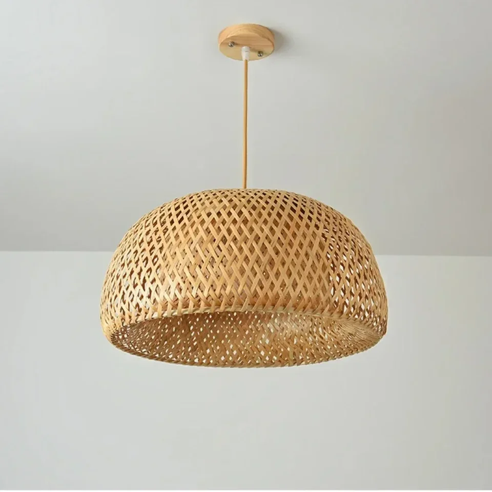 Horúci predaj výzdoba drevená lampa Bar kaviareň Festival hotel Lantern dekorácia ratan bambus tkané kempingové remeselné stolové dekorácie lampa
