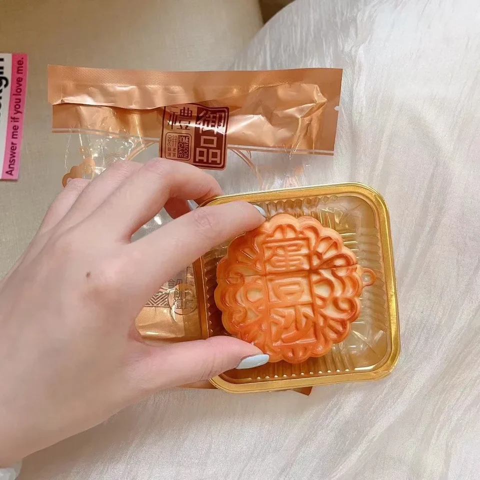 Horúci predaj Čínske tradičné jedlo Mooncake Ochrana slúchadiel pre Redmi Buds 3 4 5 Pro Soft Silikone Protect Case Case