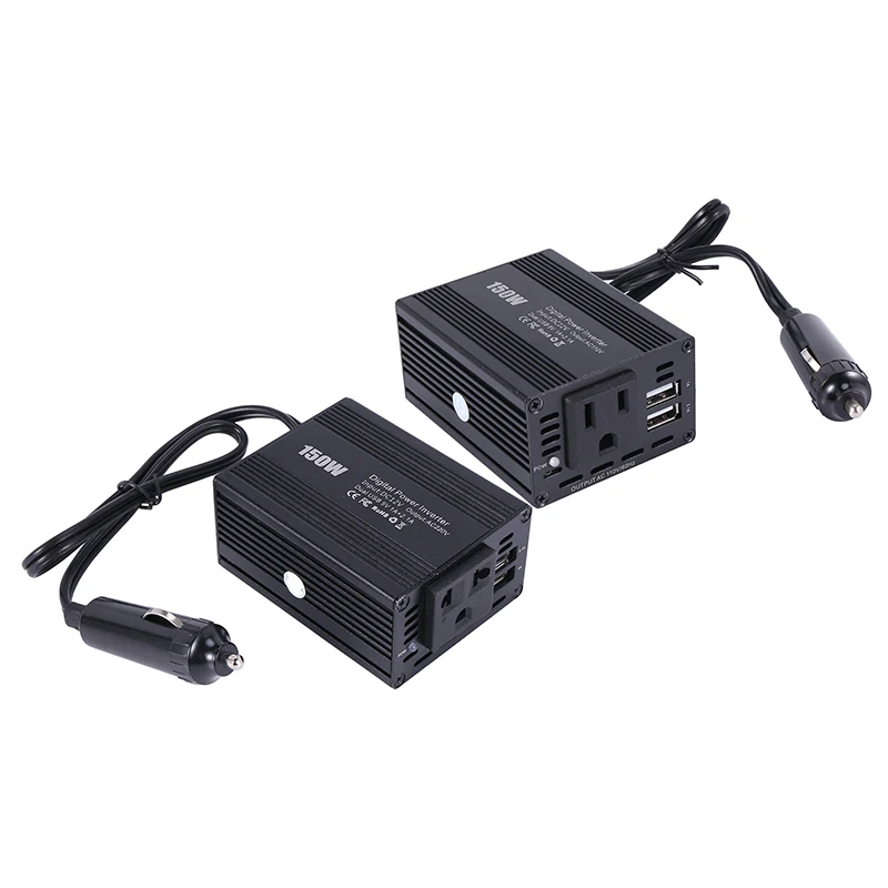 HOT-A015-150W 220V AC Power Inverter USB Carger DC 12V až 220V DC 5V USB