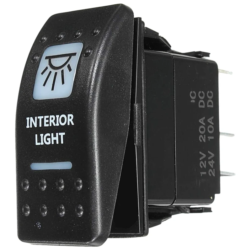 HOT-A015-1PCS Interiér Light Rocker Switch White for UTV ATV Off-Road Can-Am Maverick X3 2017 2018