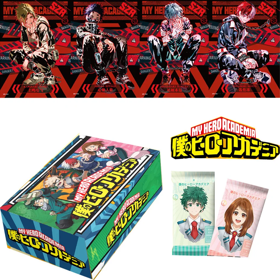 HOT Anime My Hero Academia Collection Card Hobby Anime CCG Doujin Game Card Booster Box Box Kids Hračky Darčeky Zbierka