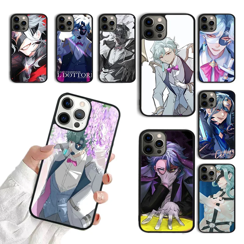 Hot Genshin Impact Dottore Telefon Case pre iPhone 15 16 SE2020 11 12 13 14 Pro Max Mini Cover pre iPhone Max 6 7 8 Plus Fundas