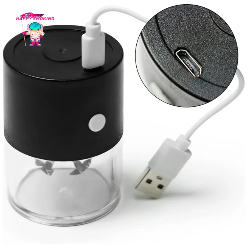Hot Ins Electric Dry Herb Grass Grinder USB nabíjanie Plne automatické tabakové bylinné drviče fajčenia doplnkov