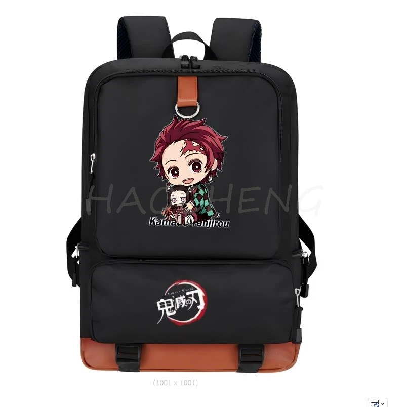 Hot Kamado Nezuko Demon Slayer Batoh pre ženy plátno prenosný počítač späť do školy Schoolbag Boys School Bag Teenager Bookbag Rucksack