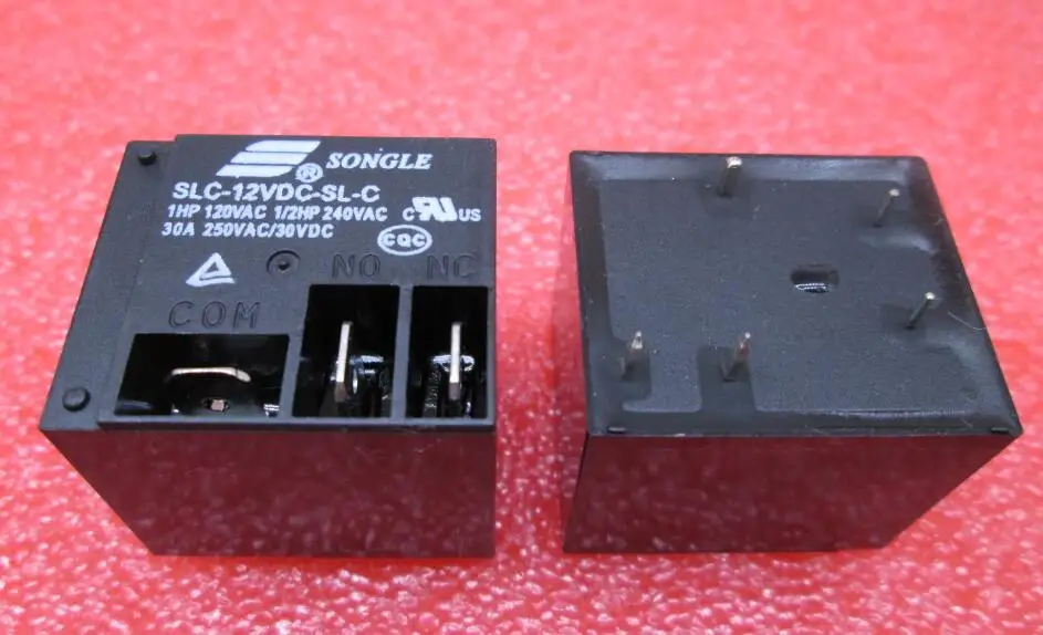 HOT NOVINKA 12V relé SLC-12VDC-SL-C SLC-12VDC-SL SLC-12VDC SLC 12VDC 12V 30A 250VAC Songle DIP5