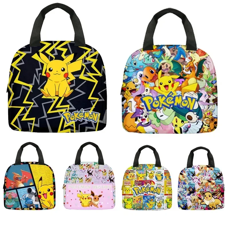 Hot Pokemon Kawaii Pikachu študent anime prenosný obedový box roztomilý séria pokémonov Detské školské kemping