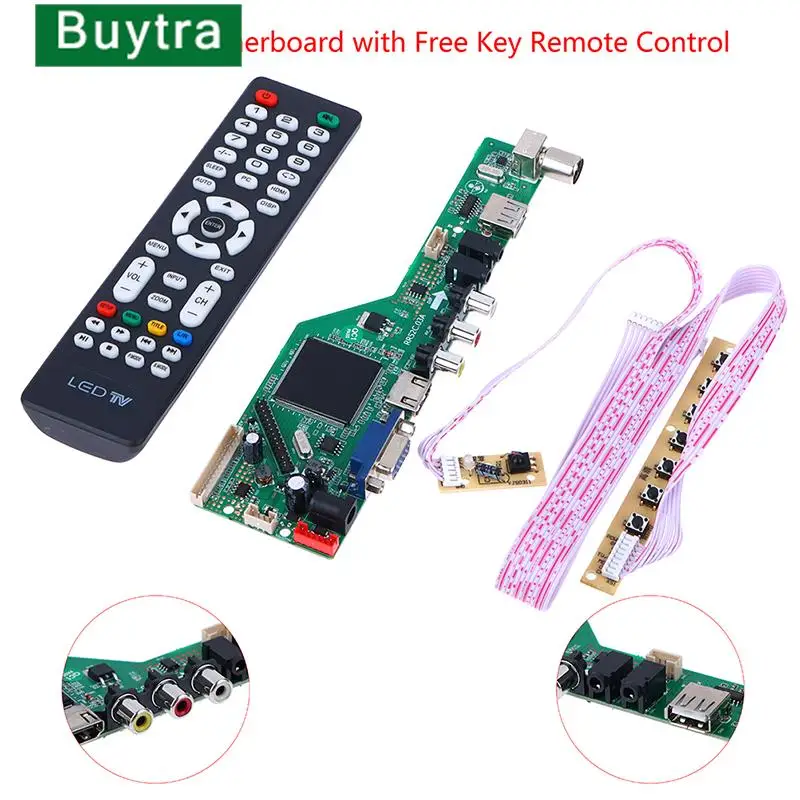HOT PREDAJ 1SET LCD TV DISON DISON RAD RR52C.03A Podporuje DVB-T DVB-T2 s bezplatným diaľkovým ovládaním kľúča