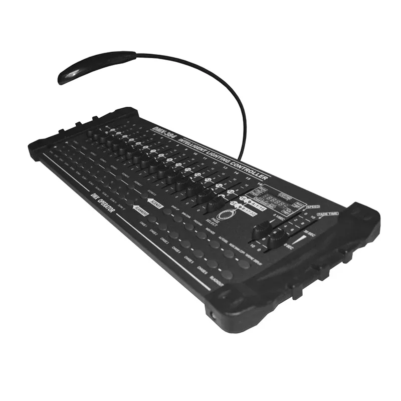 HOT PREDAJ Medzinárodný štandard DMX 384A Ovládače ovládača pohybujúceho sa hlavy lúč svetelnú konzolu DJ 512 DMX Controller