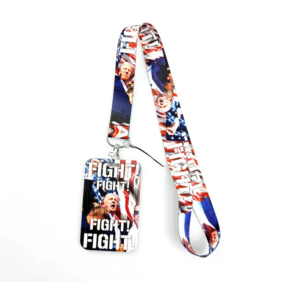Hot Sell Trump PVC Conter Cover Student Campus Campus Hanging Neck Držiteľ karty držiteľ ID držiteľov kľúča kľúča Z1