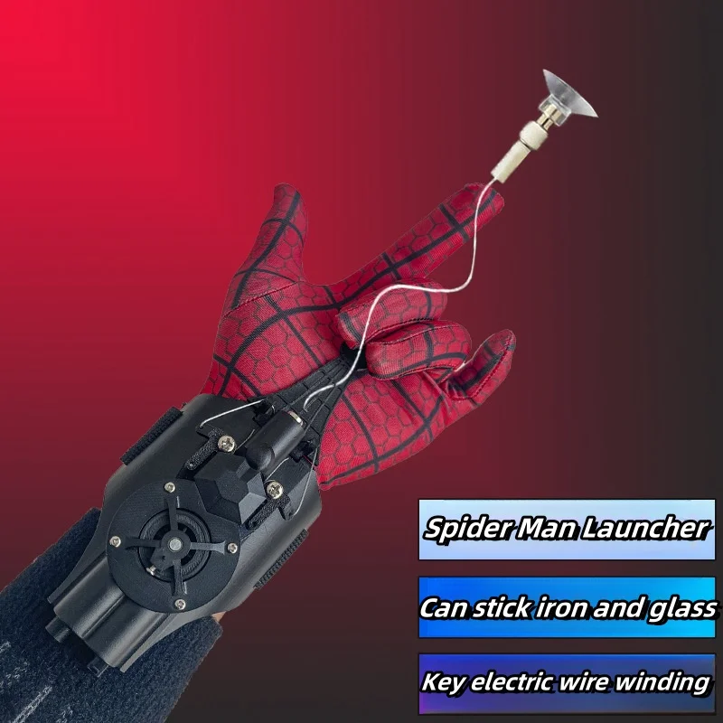 Hot Spider-Man Web Strelci zápästia spúšťača strelcov Hot Peter Parker Cosplay rekvizity Shooting Zariadenie Toy Set Boy Obľúbený darček pre hračky