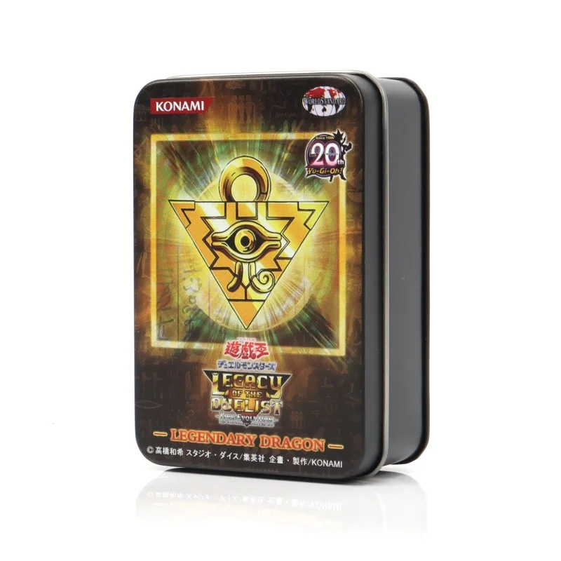 Hot Yugioh Tin Box Yu Gi Oh Holographic Angličtina Game Temný kúzelník White Dragon Duel Game Collection Deck Toy Gift 2024