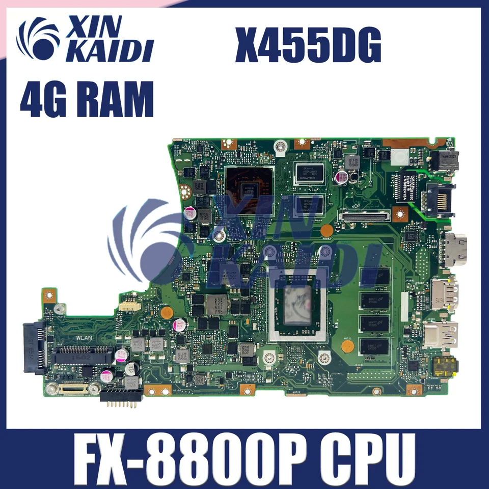 Hotorka počítača pre ASUS X455DG X455YI X455Y A454D K454D základnej dosky laptop s CPU 4 GB RAM DIS Systemboard CPU 4 GB RAM Disboard