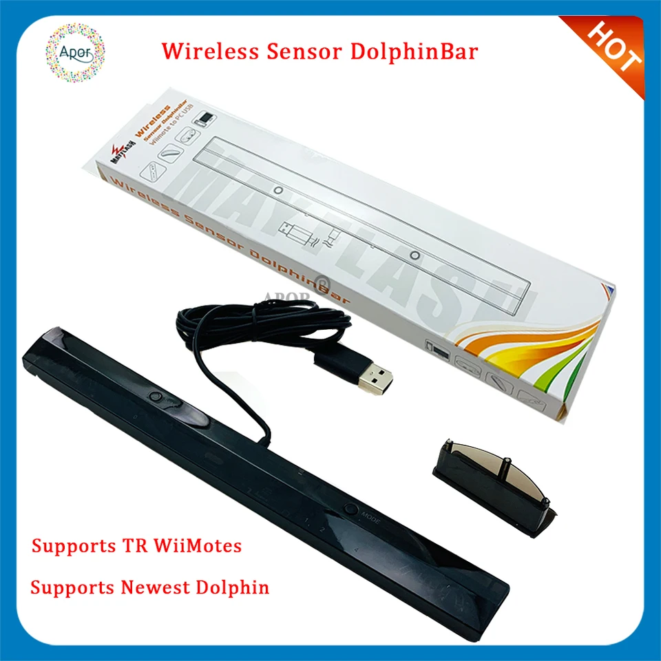 HOTSALE PRE MAYFLASH W010 Wireless Sensor Dolphinbar Bluetooth kompatibilný pre Wii Remote Plus a PC Support Funkcia G-Sensor