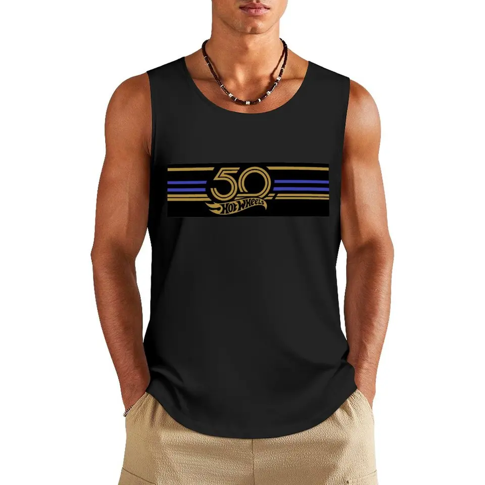 Hotwheels 50. Tank Top Man Sexy? Kostým rýchlo sušený tričko Pánske letné tričko Pánska letná vesta Pánska