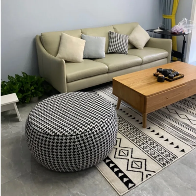 Houndstooth obývacia izba stolička Stolička stolička plášťová topánka menia