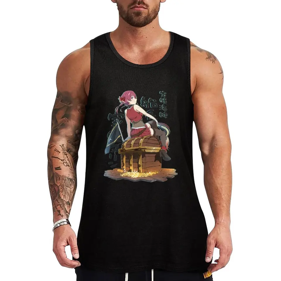 Houshou Marine Tank Top Anime Clothes Fitness Men Obliekanie