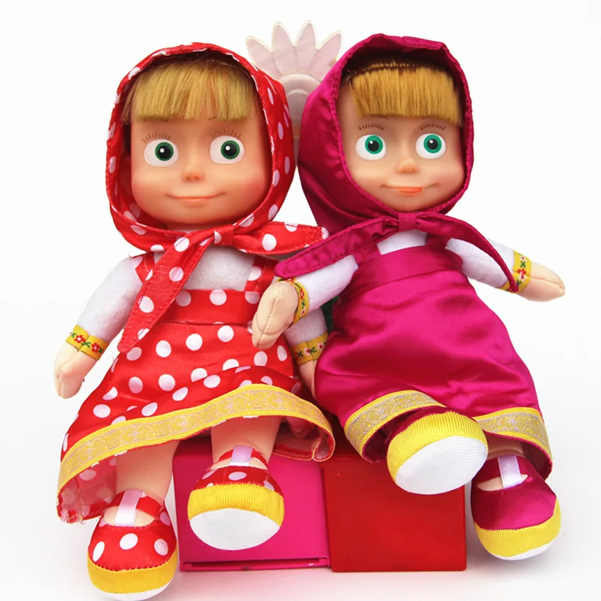 Hovorí ruská hračka Masha Anime Doll Hray pre deti vianočné darčeky 24 cm
