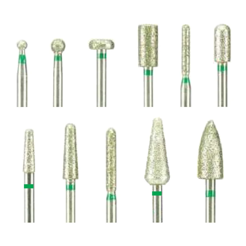 HP Diamond Brinding Head hrubé burzy zubov leštiace vŕtačky zubný prístroj 10ks/set