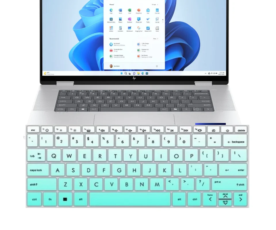 HP Envy x360 16 palca 2-v-1 2024 16-AC0023DX 16-AC0013DX 16-AC0033DX 16-AC Séria 16 palcových silikónových laptopov Kryt Koža Koža Koža