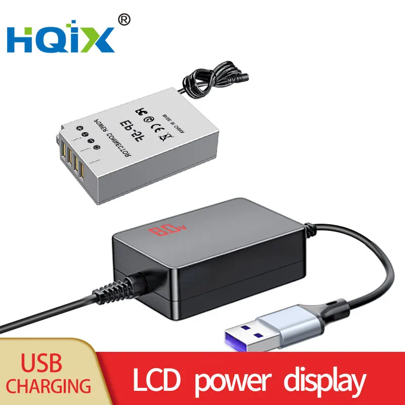 HQIX pre Nikon 1 J5 Camera EP-5F Virtuálna batéria USB napájací adaptér