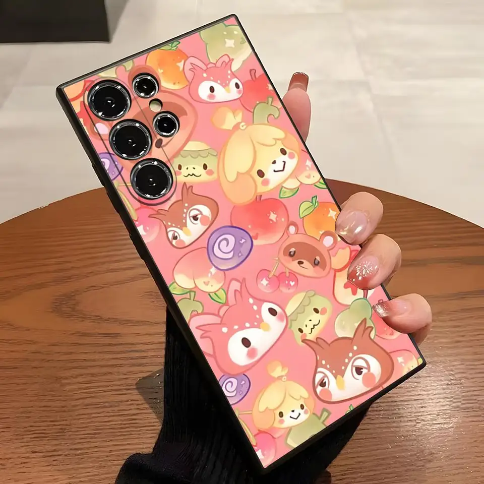Hra A-Animal Crossing Telefón pre Samsung S24 Ultra S22 S23 S20 Fe S21 plus Galaxy A54 A34 A24 A53 M54 Poznámka 20 Zadný kryt