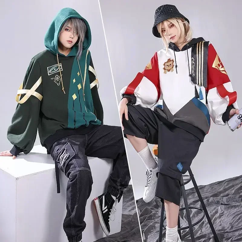 Hra anime cosplay kaveh alhaitham jar jesenné denné voľný čas Polyester s dlhým rukávom kabátk