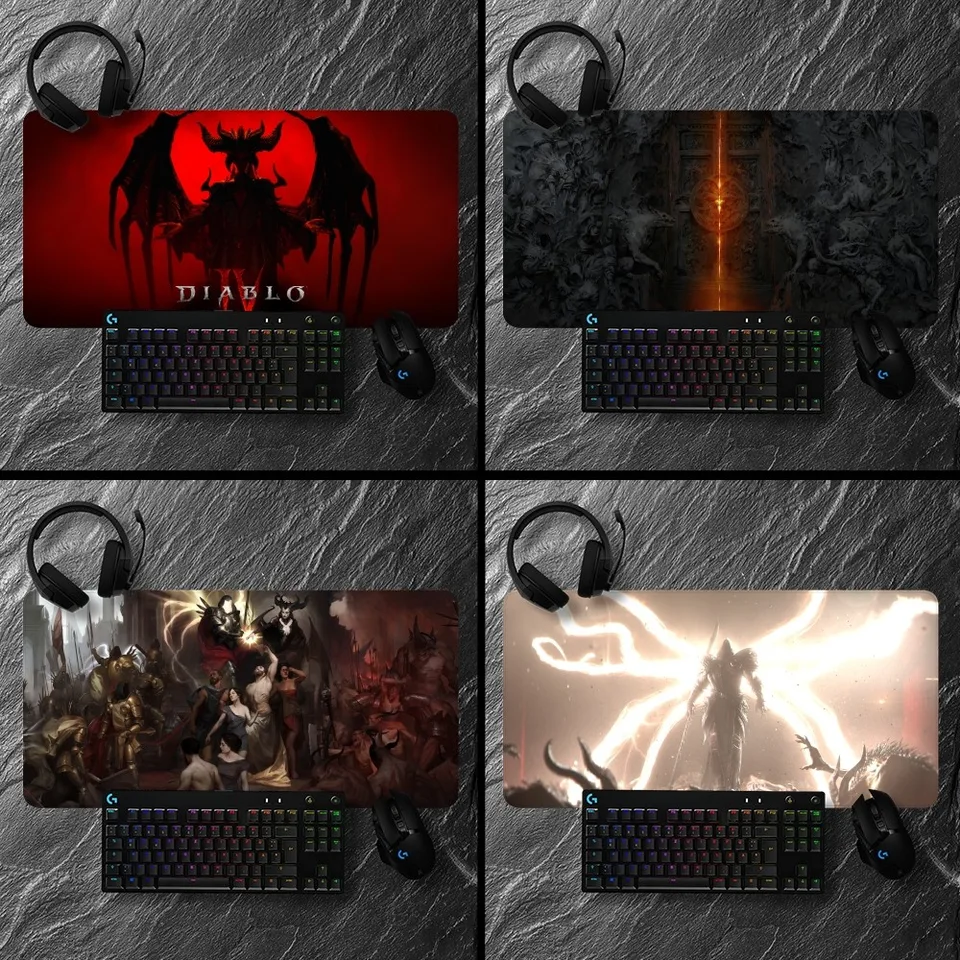 Hra Diablos IV MousePad Non-Slip Lockedge Office Student Gaming Zhustený veľký vankúš na písanie