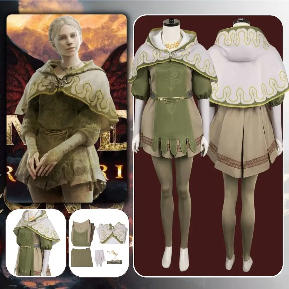 Hra Dragons cos dogma 2 cosplay doireann kostým Fantasia mask pre dospelé dámske oblečenie oblečenie oblečenie Halloween Carnival Suit