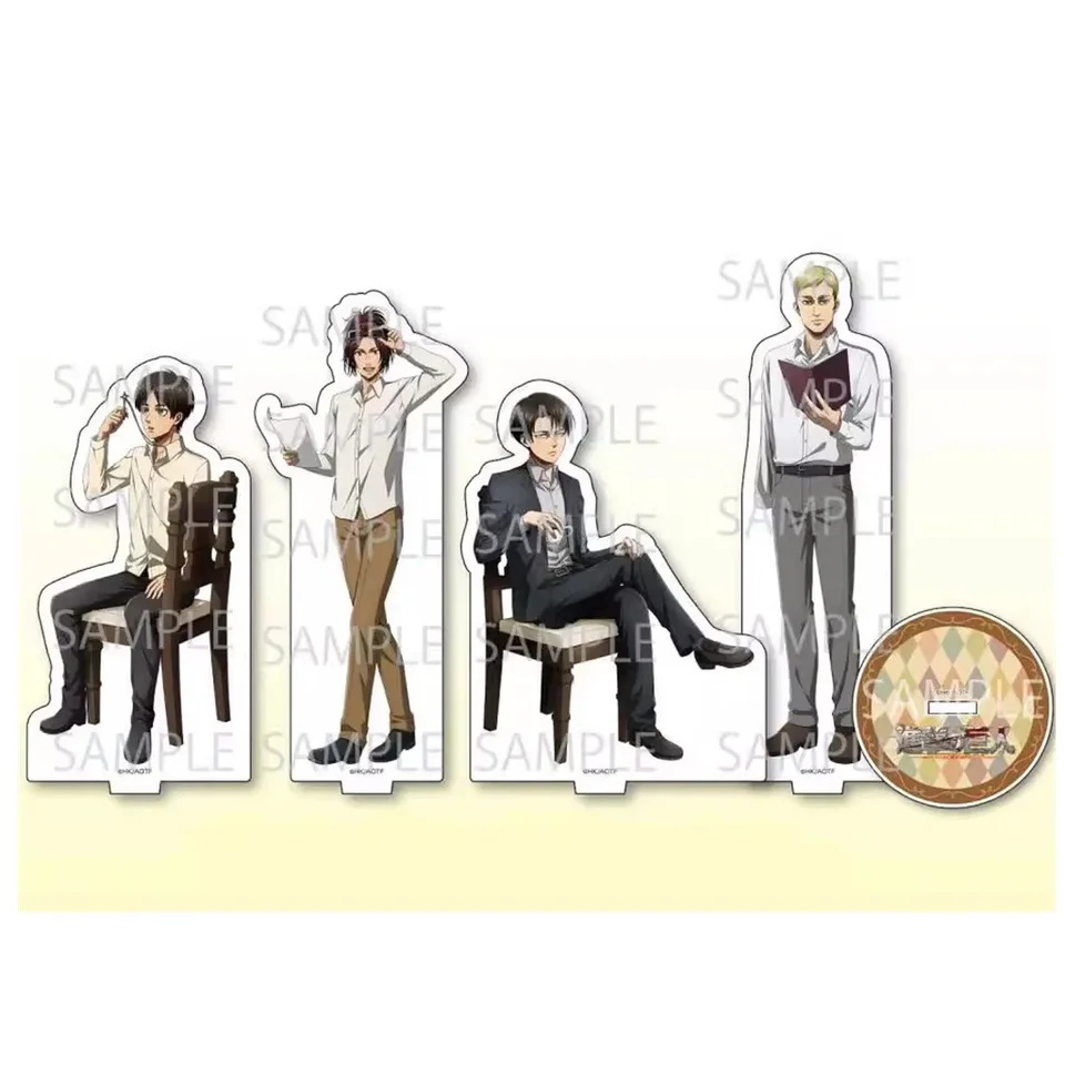Hra Erwin Smith Acrylic Stand Doll Anime Zoe Hange Levi Eren Yeager Figula Figy Model Plate Cosplay Toy pre darček