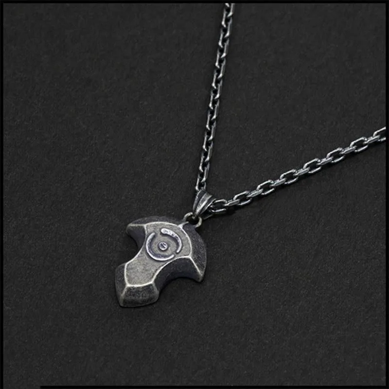 Hra Final Fantasy XIV Azem Cosplay náhrdelník FF14 Punk Retro Metal Pendant Crystal Summoning Prop šperky doplnky Darček